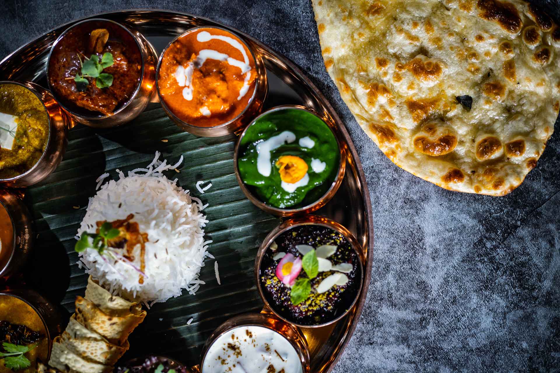 Bombay Budapest indiai étterem Thali ebéd menü